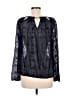 Jennifer Lopez 100% Polyester Black Long Sleeve Blouse Size M - photo 2