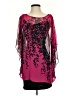 Le Chateau 100% Polyester Burgundy Short Sleeve Blouse Size XS - photo 1