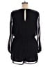 Material Girl 100% Polyester Solid Black Romper Size XL - photo 2