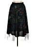 Toi et Moi 100% Polyester Floral Black Formal Skirt Size M - photo 2