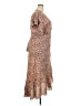 Max Studio Paisley Brown Casual Dress Size 2X - photo 4