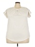 Love Ivory Short Sleeve Blouse Size 3X - photo 1