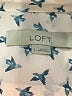 Ann Taylor LOFT 100% Polyester Print Ivory Long Sleeve Blouse Size L - photo 6