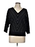 89th & Madison Chevron-herringbone Black Pullover Sweater Size L - photo 1