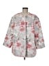 Alfred Dunner Floral Gray Raincoat Size M - photo 1