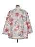 Alfred Dunner Floral Gray Raincoat Size M - photo 2