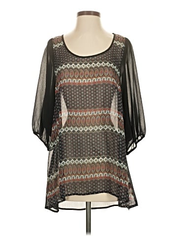 WallpapHER Short Sleeve Blouse (view 1)