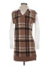 Tahari Plaid Brown Sweater Vest Size XS - photo 1