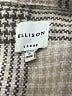 Ellison 100% Polyester Plaid Tan Coat Size L - photo 6