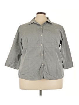 Liz Claiborne 3/4 Sleeve Button Down Shirt