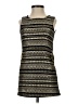 Nicole Miller Graphic Black Casual Dress Size S - photo 1