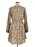 Shein 100% Polyester Animal Print Tan Casual Dress Size XL - photo 2