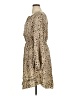 Shein 100% Polyester Animal Print Tan Casual Dress Size XL - photo 5