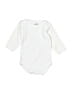 Big Oshi Solid White Long Sleeve Onesie Size 0-3 mo - photo 1