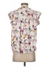 Buffalo by David Bitton 100% Viscose Floral Ivory Short Sleeve Blouse Size S - photo 2