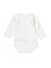 Big Oshi Solid White Long Sleeve Onesie Size 0-3 mo - photo 2