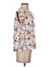 Buffalo by David Bitton 100% Viscose Floral Ivory Short Sleeve Blouse Size S - photo 4