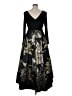 Xscape Floral Black Cocktail Dress Size 14 - photo 2