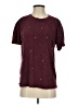 Edgely Stars Burgundy Short Sleeve Top Size S - photo 1