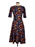 Lularoe Print Blue Cocktail Dress Size M - photo 2