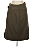 Express Solid Brown Formal Skirt Size 2 - photo 1