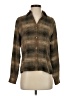 Caviar 100% Polyester Plaid Brown Long Sleeve Blouse Size S - photo 1