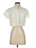 Iris & Ink Ivory Short Sleeve Blouse Size 4 - photo 1