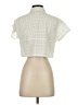 Iris & Ink Ivory Short Sleeve Blouse Size 4 - photo 2
