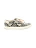 Sam Edelman 100% Leather Animal Print Ivory Tan Sneakers Size 8 1/2 - photo 1