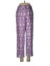 Lavantino Floral Purple Casual Pants Size 6 - photo 1