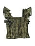 Btween 100% Polyester Green Sleeveless Blouse Size 7 - photo 1