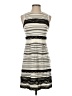 ABS Platinum Stripes Gray Casual Dress Size XS - photo 1