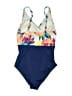 Bal Harbour Tropical Blue One Piece Swimsuit Size 8 - photo 2