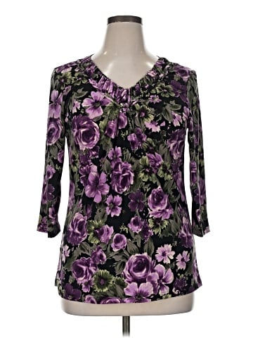 Christopher & Banks 3/4 Sleeve Blouse (view 1)