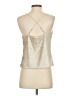 Listicle 100% Polyester Silver Sleeveless Blouse Size S - photo 2