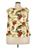 Galinda Wang Ivory Sleeveless Silk Top Size 20W - photo 1