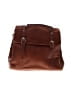Street Level Brown Leather Backpack One size - photo 1