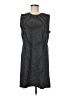Evereve Stripes Black Casual Dress Size M - photo 1