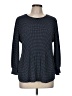 Adrianna Papell Blue Long Sleeve Blouse Size M (estimated) - photo 1
