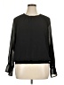 Nine West 100% Polyester Black Long Sleeve Blouse Size XL - photo 1