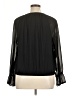 Nine West 100% Polyester Black Long Sleeve Blouse Size XL - photo 2