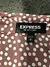 Express Print Burgundy Long Sleeve Blouse Size M - photo 7