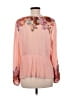 DR2 100% Polyester Pink Long Sleeve Blouse Size L - photo 2