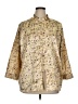Amanda Stewart Floral Gold 3/4 Sleeve Blouse Size XL - photo 1