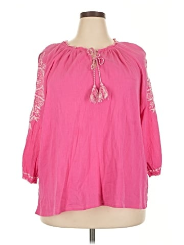 Vintage America Blues 3/4 Sleeve Blouse (view 1)