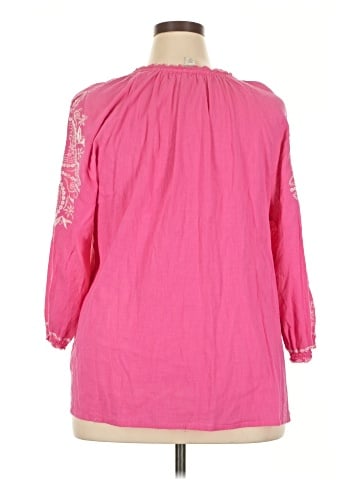 Vintage America Blues 3/4 Sleeve Blouse (view 2)