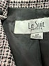 Le Suit 100% Polyester Houndstooth Gray Blazer Size 6 Petite - photo 6
