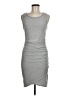 Leith Solid Gray Casual Dress Size M - photo 1