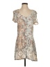 MONTE 100% Rayon Paisley Tan Casual Dress Size S - photo 1