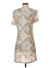 MONTE 100% Rayon Paisley Tan Casual Dress Size S - photo 2